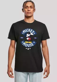 F4NT4STIC Футболка "Disney Mickey Mouse Mickey Mouse Rocker", премиум качество, черный