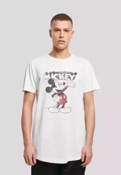 F4NT4STIC Футболка "Disney Mickey Mouse Presents", принт, белый