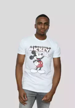 F4NT4STIC Футболка "Disney Mickey Mouse Presents", принт, белый