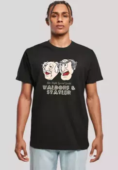 F4NT4STIC Футболка "Disney Muppets Late Night Waldorf & Statler", премиум качество, черный