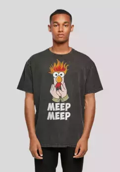 F4NT4STIC Футболка "Disney Muppets Meep Meep", премиум качество, черный