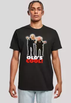F4NT4STIC Футболка "Disney Muppets Waldorf & Statler Old's Cool", премиум качество, черный