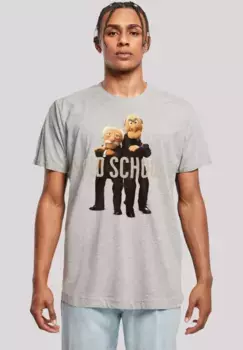 F4NT4STIC Футболка "Disney Muppets Waldorf & Statler серо-меланж", премиум качество, серый