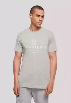 F4NT4STIC Футболка "Downtown LA TEE UNISEX", принт, серый
