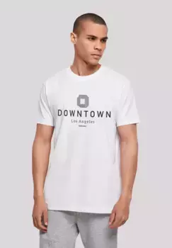 F4NT4STIC Футболка "Downtown LA TEE UNISEX", принт, белый
