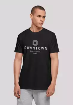 F4NT4STIC Футболка "Downtown LA TEE UNISEX", принт, черный