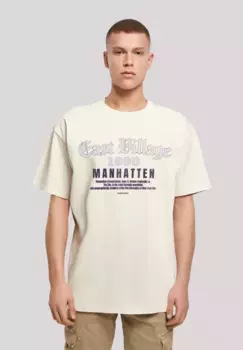 F4NT4STIC Футболка " East Village Manhattan OVERSIZE TEE ", принт, цвет Sand