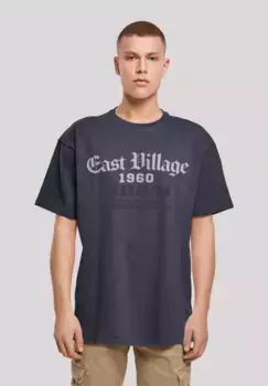 F4NT4STIC Футболка " East Village Manhattan OVERSIZE TEE ", принт, цвет морской волны