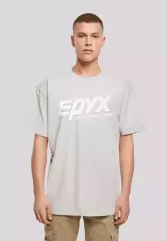 F4NT4STIC Футболка "EPYX Logo WHT", принт, цвет Lightasphalt