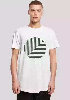 F4NT4STIC Футболка "Geometrics Green", принт, белый