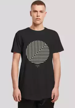F4NT4STIC Футболка "Geometrics Green", принт, черный
