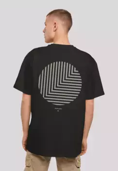 F4NT4STIC Футболка "Geometrics Grey", принт, черный