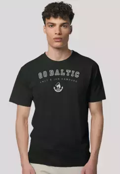 F4NT4STIC Футболка "Go Baltic Knut & Jan Hamburg", премиум качество, черный