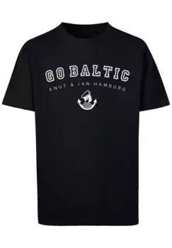 F4NT4STIC Футболка "Go Baltic Knut & Jan Hamburg", принт, черный