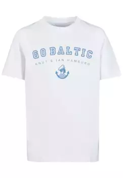 F4NT4STIC Футболка "Go Baltic Knut & Jan Hamburg", принт, белый
