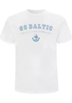 F4NT4STIC Футболка "Go Baltic", принт, белый