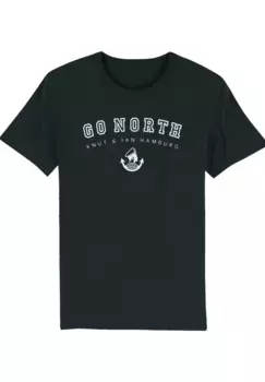 F4NT4STIC Футболка "Go North", принт, черный