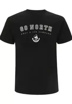 F4NT4STIC Футболка "Go North", принт, черный