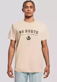F4NT4STIC Футболка "Go North", принт, цвет Sand