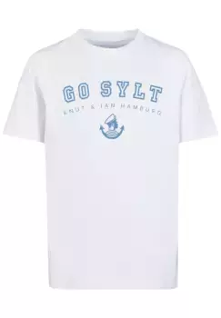 F4NT4STIC Футболка "Go Sylt Knut & Jan Hamburg", принт, белый