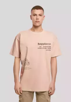 F4NT4STIC Футболка "happiness OVERSIZE TEE", принт, цвет Amber