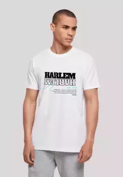 F4NT4STIC Футболка "Harlem TEE UNISEX", принт, белый