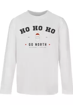 F4NT4STIC Футболка "Ho Ho Ho Santa Claus Christmas", Рождество, подарок, логотип, белый