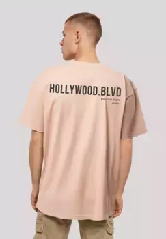 F4NT4STIC Футболка "Hollywood blvd OVERSIZE TEE", принт, цвет Amber