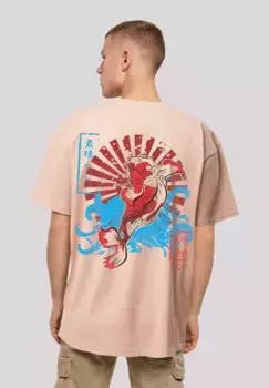 F4NT4STIC Футболка "Japan Koi Fish Carp", принт, цвет Amber