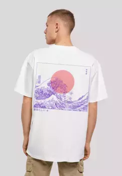 F4NT4STIC Футболка "Kanagawa Wave Japan", принт, белый