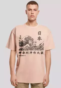 F4NT4STIC Футболка "Kanagawa Wave Japan", принт, цвет Amber