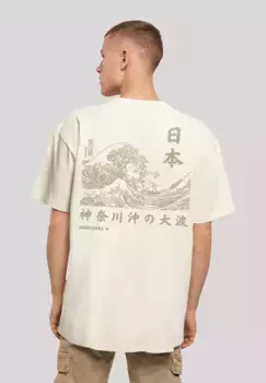 F4NT4STIC Футболка "Kanagawa Wave", принт, цвет Sand