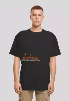 F4NT4STIC Футболка "kindness OVERSIZE TEE", принт, черный