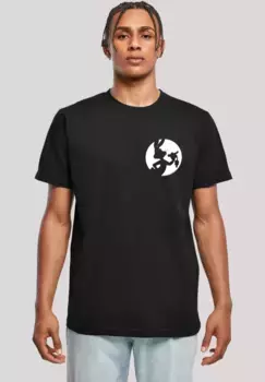 F4NT4STIC Футболка "Looney Tunes Bugs Bunny Silhouette с принтом на груди", принт, черный
