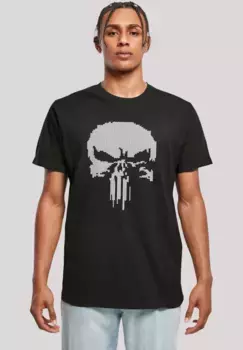 F4NT4STIC Футболка "Marvel Punisher Fake Knit", премиум качество, черный