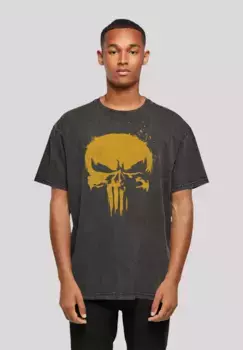 F4NT4STIC Футболка "Marvel Punisher Gold", премиум качество, черный