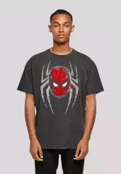 F4NT4STIC Футболка "Marvel Spiderman Spider Mask", премиум качество, черный