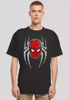 F4NT4STIC Футболка "Marvel Spiderman Spider Mask", премиум качество, черный