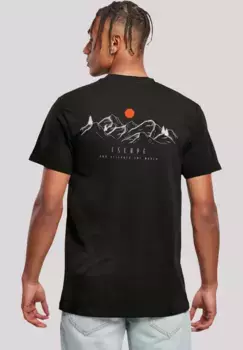 F4NT4STIC Футболка "MOUNTAIN x F4NT4STIC", принт, черный
