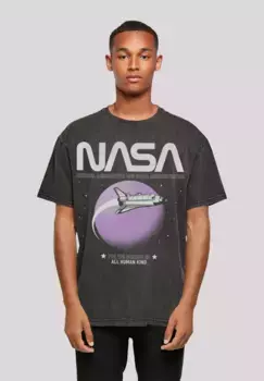 F4NT4STIC Футболка "NASA Shuttle Orbit", принт, черный