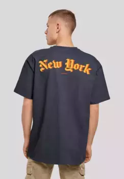 F4NT4STIC Футболка "New York Orange OVERSIZE TEE", принт, цвет морской волны