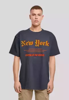 F4NT4STIC Футболка "New York OVERSIZE TEE", принт, цвет морской волны