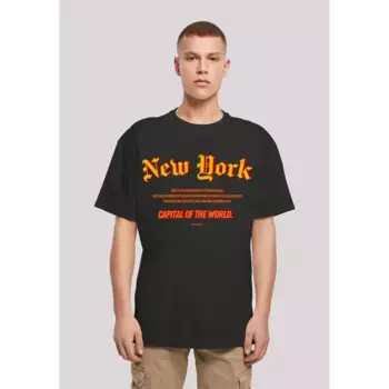 F4NT4STIC Футболка "New York OVERSIZE TEE", принт, черный