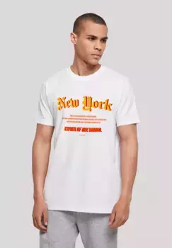 F4NT4STIC Футболка "New York TEE UNISEX", принт, белый