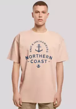 F4NT4STIC Футболка "Nordsee Knut & Jan Hamburg", принт, цвет Amber