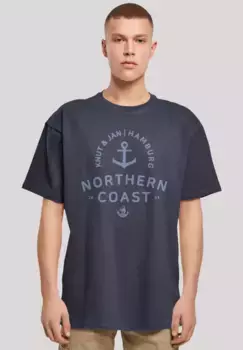 F4NT4STIC Футболка "Nordsee Knut & Jan Hamburg", принт, цвет морской волны