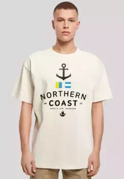 F4NT4STIC Футболка "Nordsee Nordic Coast Knut & Jan Hamburg", принт, цвет Sand