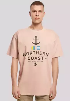 F4NT4STIC Футболка "Nordsee Nordic Coast Knut & Jan Hamburg", принт, цвет Amber