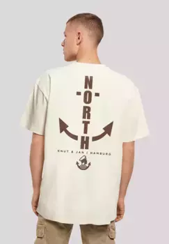 F4NT4STIC Футболка "North Anker Knut & Jan Hamburg", принт, цвет Sand