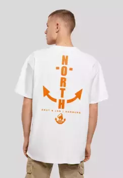 F4NT4STIC Футболка "North Anker Knut & Jan Hamburg", принт, белый